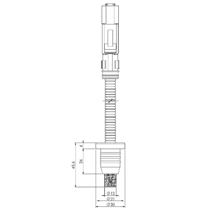 Esquema transmisor de temperatura de aire modelo 577 Euroswitch