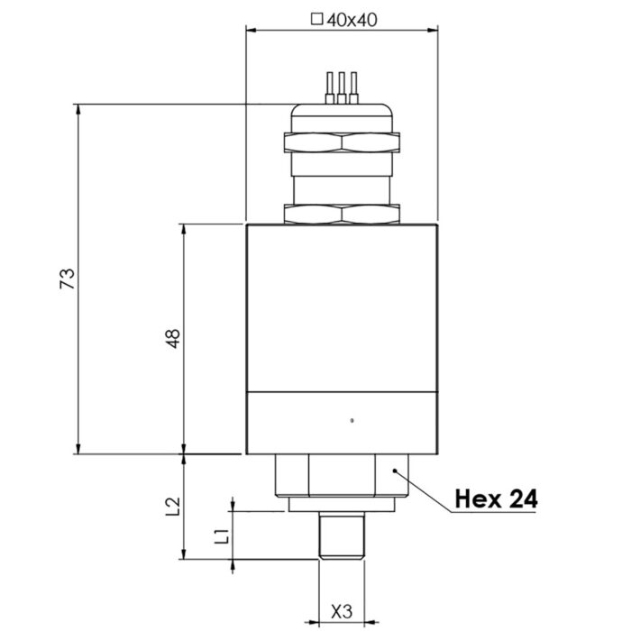 Presostato con doble microinterruptor, modelo 67 esquema
