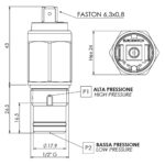 Interruptor eléctrico de presión diferencial modelo 80 esquema
