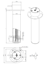 Transmisor de nivel electromagnético resistivo, modelo AP1937 esquema