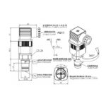Interruptor eléctrico de presión diferencial giratorio, modelo 82 esquema