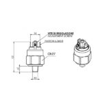 Vacuostato < 250 Vca, modelo 37 esquema
