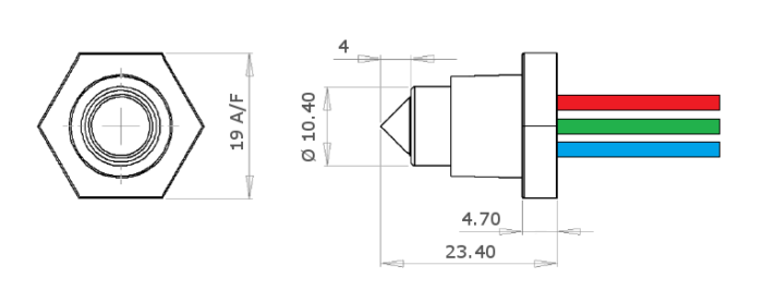 Interruptor de nivel electroóptico Optomax, gama Basic para OEM esquema