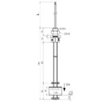 Interruptor de nivel electromagnético, modelo P006F7 esquema