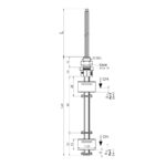 Interruptor electromagnético de dos niveles, modelo P006N2 esquema