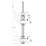 Interruptor electromagnético de dos niveles, modelo P006-2 esquema
