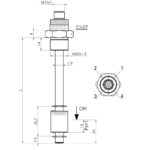 Interruptor de nivel electromagnético, modelo P40 esquema