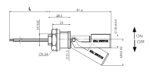 Interruptor de nivel electromagnético, modelo P520P esquema