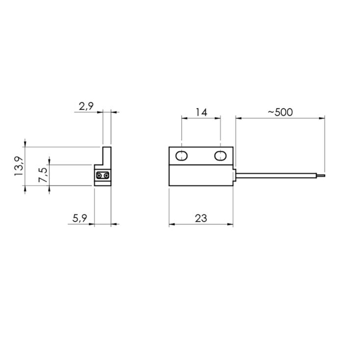Interruptor de nivel electromagnético para depósito extraíble, P915 esquema