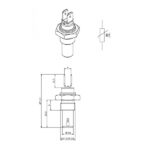 Transmisores de temperatura del agua, modelo 582 esquema