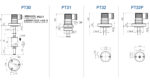 Esquema interruptor de nivel electromagnético modelo PT Euroswitch