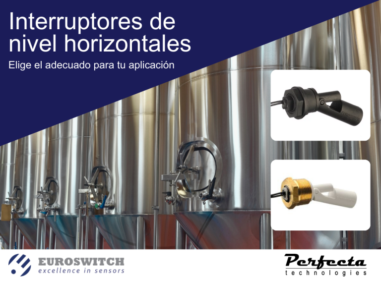 Interruptores de nivel horizontales euroswitch